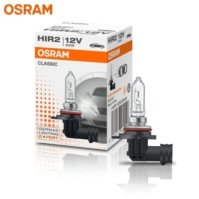 OSRAM 9012 HIR2 12V 55W PX22d CLASSIC Halogen Headlight Original Car Bulb 3200K - Image 1 of 4