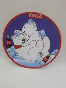 Coca Cola 1995 Kinder Teller Melamin Zac Designs Eisbären - Bild 1 von 5