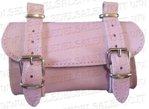 BORSA PELLE Rosa BORSELLO BICI BICICLETTA SOTTOSELLA VINTAGE Leather Tools Bag - Picture 1 of 1