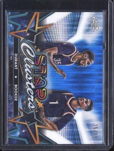 Durant Booker 2023-24 Topps Cosmic Chrome SC-4 Star Clusters Blue Moon 15/99 - Picture 1 of 2