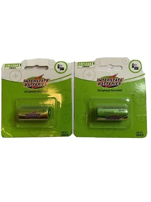 Interstate Batteries CR123 Camera Photo 3V Lithium Battery Set Of 2 Expires 2023 - Image 1 of 4