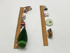 Vintage Lot  Miniature Christmas Ornaments signed,figurines, snowman,threes Bell - Bild 1 von 22