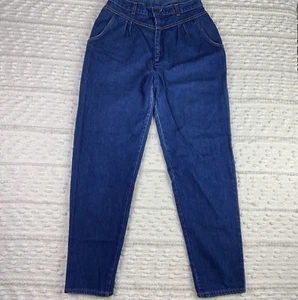 Vintage Levi's 573 White Tab Tapered Damenjeans 14 hohe Taille Mom plissiert hergestellt in den USA - Bild 1 von 17