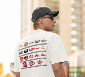 Soda Pop Dr. Pepper Logo Evolution T-Shirt Grafik Tee S-2XL - Bild 1 von 2