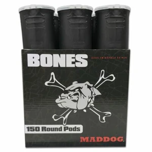 Maddog 150 Runde Knochen Paintball Pod - schwarz - 6er-Pack - Bild 1 von 4