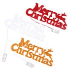 Fashionable Christmas Word Sign Pendant with Rope String for Door Wall