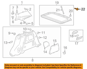 GM OEM Interior-Luggage Cover Pivot 95129884 - Bild 1 von 2