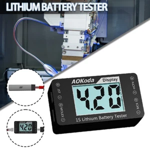 AOK-041 1S Lithium Battery Tester Checker For JST MOLEX mCPX MCX A