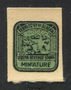 ALASKA Liquor Revenue Stamp SRS AK L4 mint, VF - Picture 1 of 1