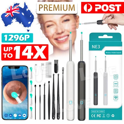 Ear Cleaner Ear Wax Remover Camera Cleaning Removal Pick Tool with Light Scoop - image 1 of 4