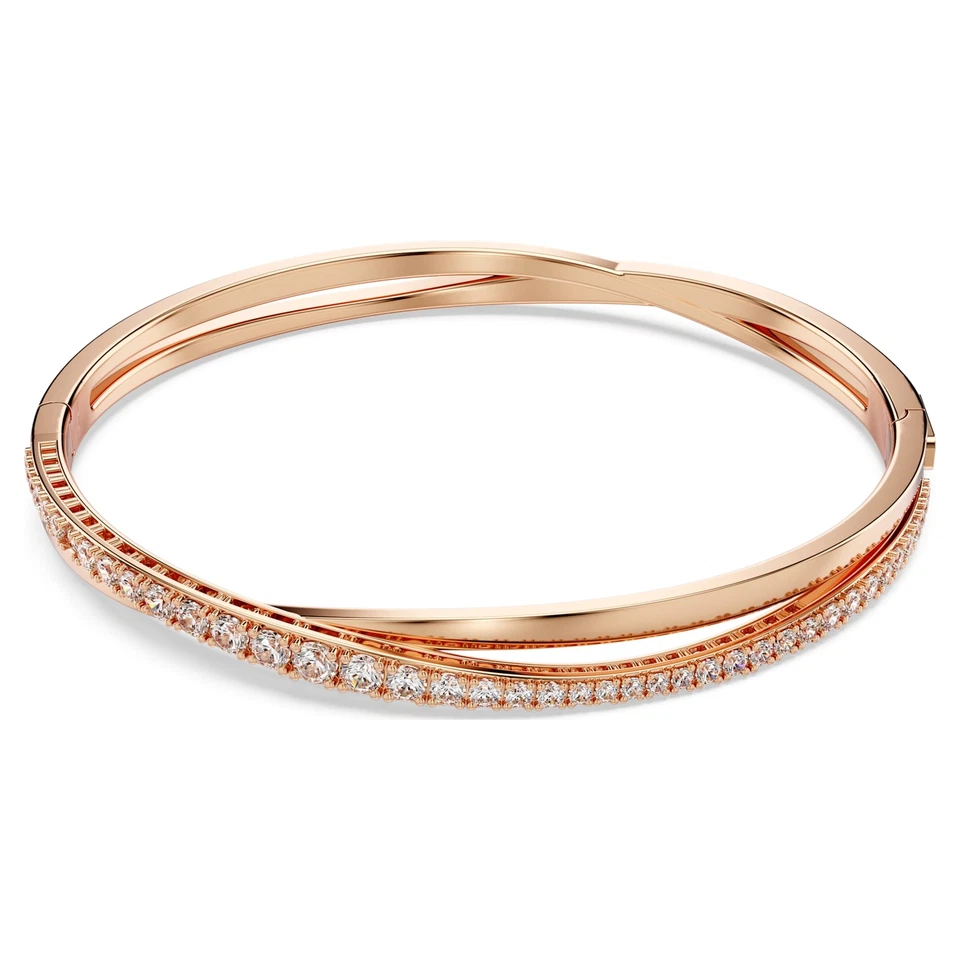 Swarovski Hyperbola Bracelet White Rose Gold-Tone Plated 5620552