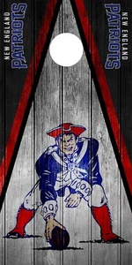 EINZELNE New England Patriots Cornhole Verpackung Skin Spiel Aufkleber Abziehbild Dekor DT236 - Bild 1 von 1