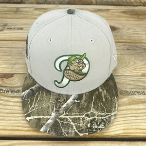 Portland Beavers Pacific Patch New Era 59FIFTY Real Tree Camo Topperz Hat 7 7/8 - Picture 1 of 5