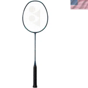 Lightweight Graphite NanoFlare 800 Badminton Racquet - Pre-Strung Deep Green - Picture 1 of 2