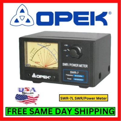 Opek SWR-7L 2000W SWR Meter for CB & 10 Meter Radio, 26-30MHz LED Cross Needle - Image 1 of 4