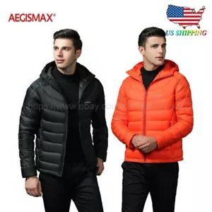 AEGISMAX Herren Daunenjacke ultraleicht 800FP weiß Gans Daunen Verdickung warmer Mantel - Bild 1 von 13