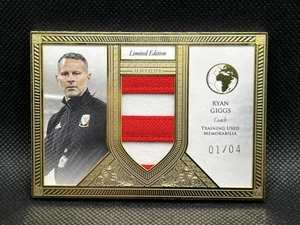 2019 Futera Unique Presentation Football Soccer Worn Patch Ryan Giggs 1/4 - Picture 1 of 2