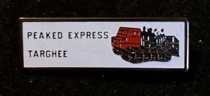 Pin de esquí PEAKED EXPRESS TARGHEE WYOMING estación de esquí recuerdo solapa de viaje - Imagen 1 de 3