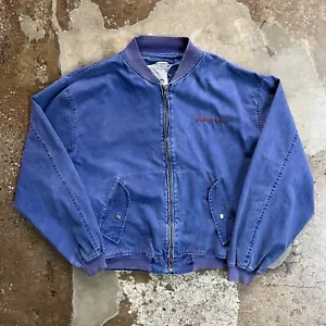 Giubbotto bomber vintage blu Avirex zip uomo grande anni 90 volo ricamato TT185 - Foto 1 di 11