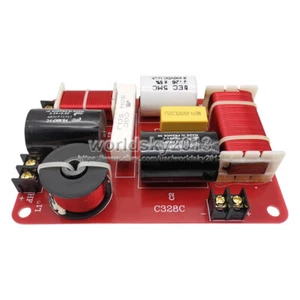 2x 300W 2 Wege 2 Einheit Audio Lautsprecher Frequenzteiler Verstärker Frequenzweiche Filter - Bild 1 von 6