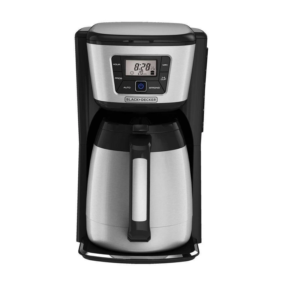 BLACK+DECKER CM2035B 12-Cup Thermal Coffee Maker - Black/Silver
