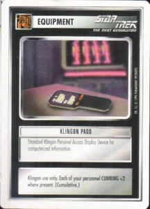 Klingon PADD - Premiere 94 - Star Trek CCG 1E - Imagen 1 de 1