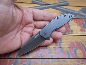 Kershaw Gravel 2065 Speedsafe Pocket Knife Frame Lock Plain Edge Blade - Picture 1 of 8