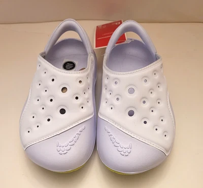 Nike Aqua Swoosh (PS) Volt Pure Platinum/White Toddler Sandals - Size 8C  Foto 1 de 4