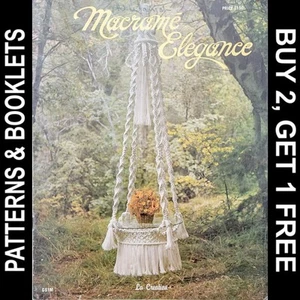 Vtg "Macrame Elegance" by Denni & Glenn Simmons & Doreen & Clint Clement ©1976 - Picture 1 of 21
