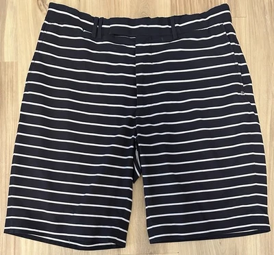 RLX Ralph Lauren LOGO Hombres NEGRO BLANCO PESO LIGERO RENDIMIENTO PANTALONES CORTOS DE GOLF TALLA 34 Foto 1 de 4