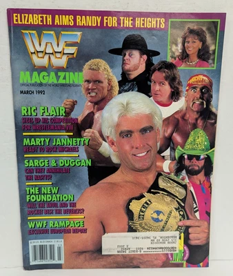 WWF Magazine March 1992 Ric Flair, Randy Savage, Undertaker, Hulk Hogan - Image 1 of 2