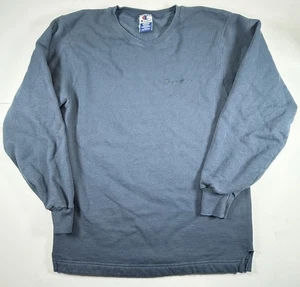 Vintage Champion Crewneck Sweatshirt Men’s Medium Logo Blue Gray 90s Sports - Picture 1 of 9