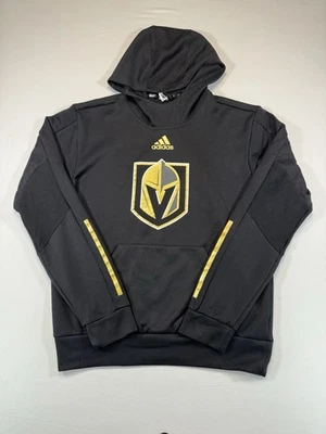 Adidas Vegas Golden Knights Hoodie Men’s Small Black AEROREADY NHL - Image 1 of 4