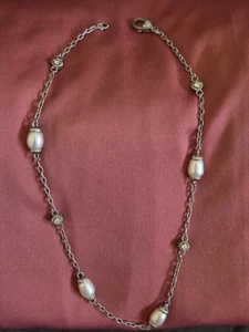 Judith Ripka  Sterling 925  Pearl Necklace - Picture 1 of 8