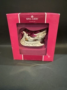 ROYAL ALBERT OLD COUNTRY ROSEN SCHLITTEN ORNAMENT mit BOX & BAND - Bild 1 von 10