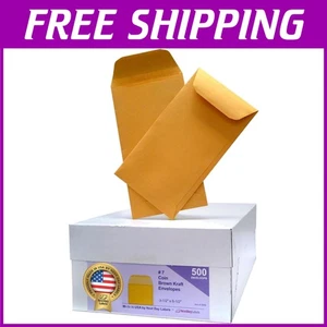 500 Count Brown Kraft Coin Envelopes for Cash & Jewelry - Picture 1 of 10