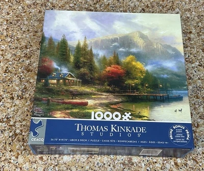 Ceaco Thomas Kinkade Studios 1000Pc Puzzle The End Of A Perfect Day III - Image 1 of 3