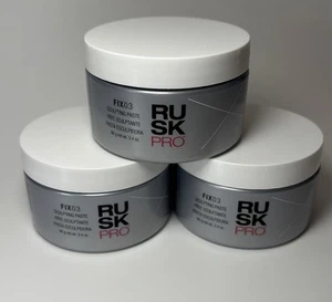 Lot Of 3 Rusk Pro Fix03 Sculpting Paste Sculpt & Define Texture 3.4 oz Each - Picture 1 of 7