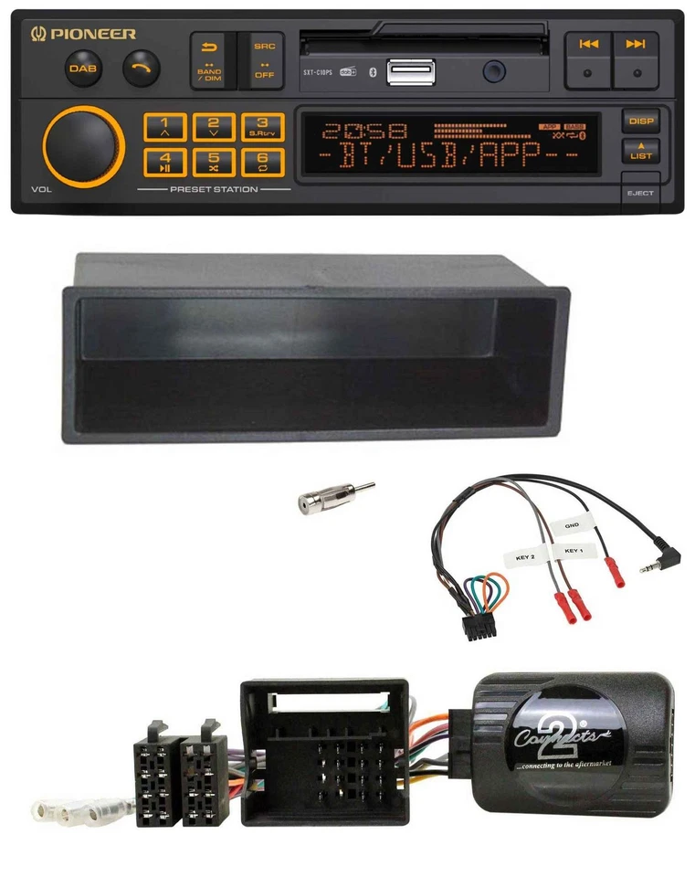 Pioneer DAB Lenkrad USB Bluetooth Autoradio für Citroen C2 2006-2010 C3 2006-201 - Bild 1 von 4