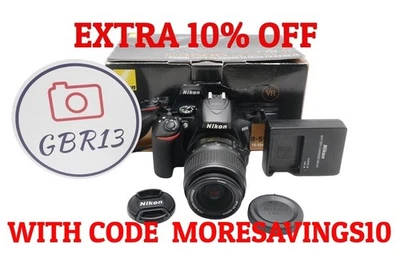 Nikon D3500 DSLR Camera 24.2MP with 18-55mm, Shutter Count 5658, Good Condition - Image 1 of 4