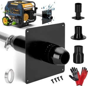 Generator Exhaust Extension Silencer Kit with Three Universal Adapters... - Picture 1 of 7