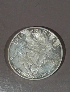 1994-D Soccer World Cup Commemorative Silver Dollar Scratched Up Obverse  - Picture 1 of 2