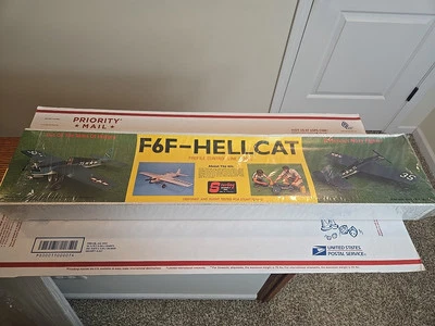 Sterling 'F6F Hellcat' 42" WS Contol Iine Model Airplane Kit S46 - Lot A, READ** - Image 1 of 4