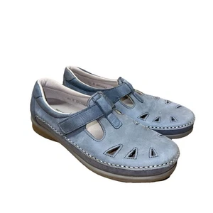 SAS Roamer mocassino slip-on Mary Jane donna 8,5 M denim blu tripad comodo $169 - Foto 1 di 12