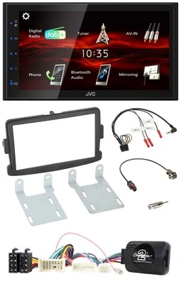 JVC USB Bluetooth Lenkrad DAB 2DIN Autoradio für Dacia Sandero ab 2013 schwarz - Bild 1 von 4
