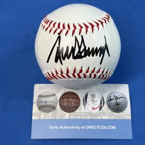 Präsident Donald J Trump handsigniertes Baseball handsigniertes Hologramm COA - Bild 1 von 8