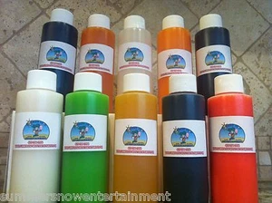 Shaved Ice Snow Cone Concentrate-(10) 4oz Bottles (Each Bottle Makes 1 Gallon) - Picture 1 of 1