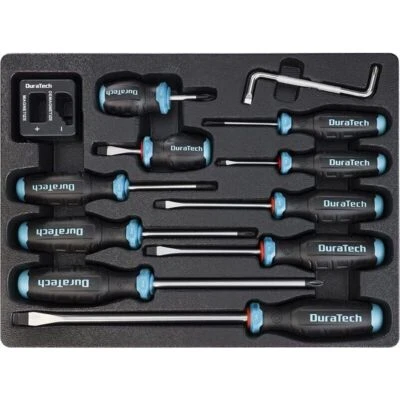 DURATECH 12-Piece Magnetic Screwdriver Set S2 Alloy Steel Screwdriver Set USA - Image 1 of 4