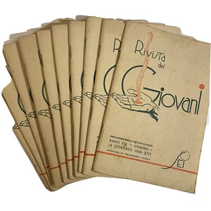 religione cattolica La Rivista dei Giovani 1938 Pre 2a guerra mondiale 10 numeri - Picture 1 of 12