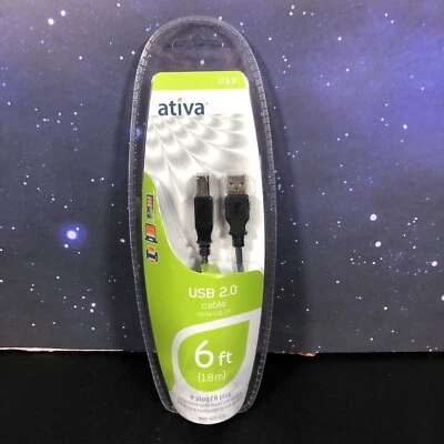 Ativa USB 2.0 Cable for USB Device or Printer New Sealed - Image 1 of 2